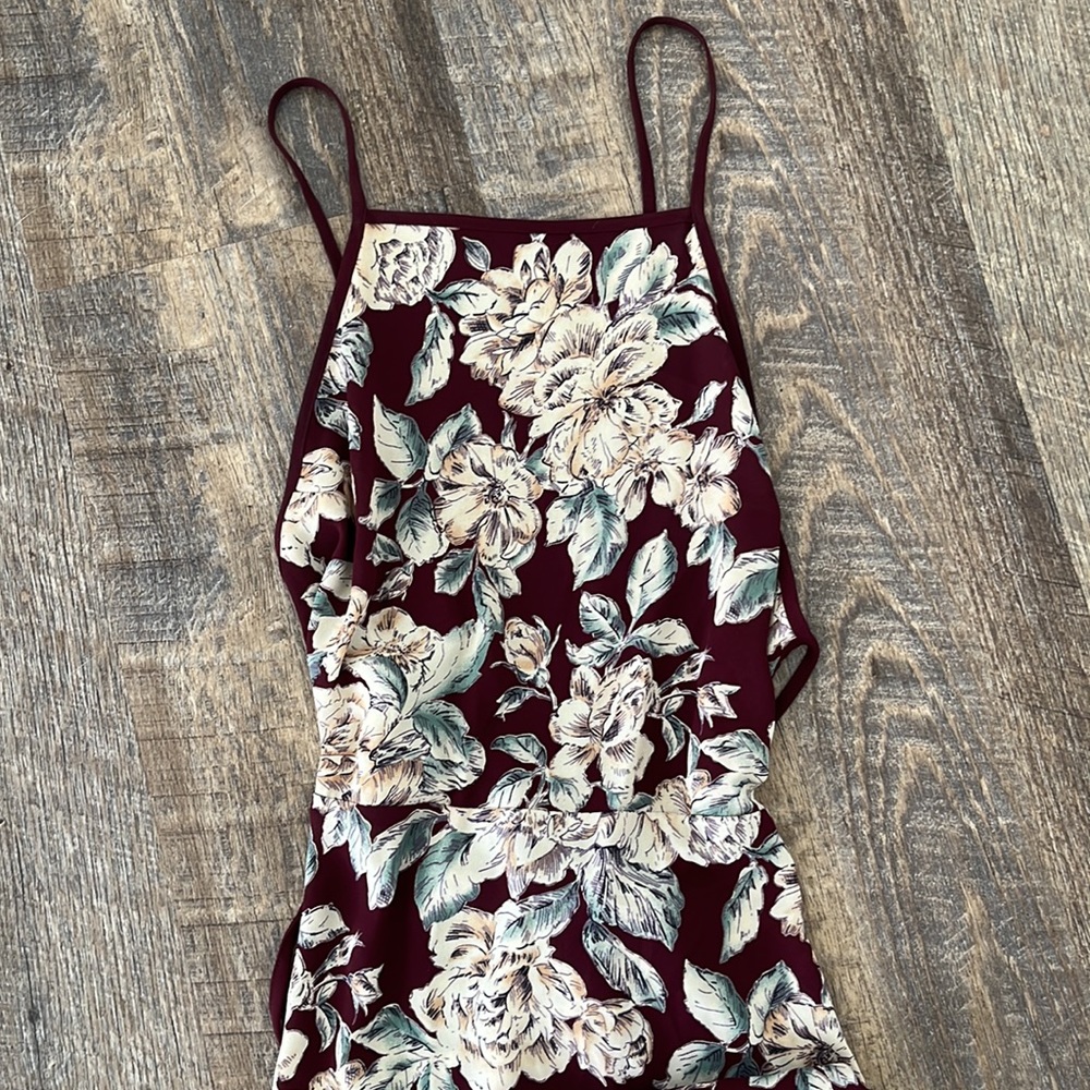 Floral Backless Maxi Dress - Picture 2 of 6